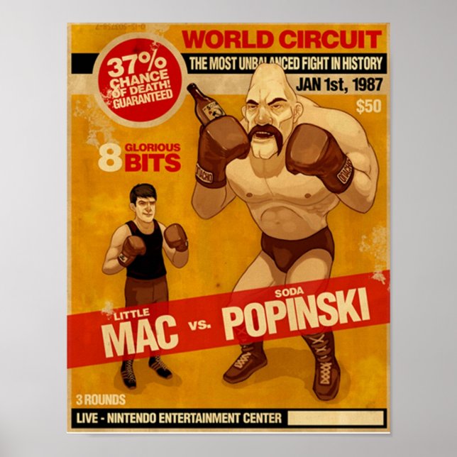 Poster Little Mac Fight (Frente)