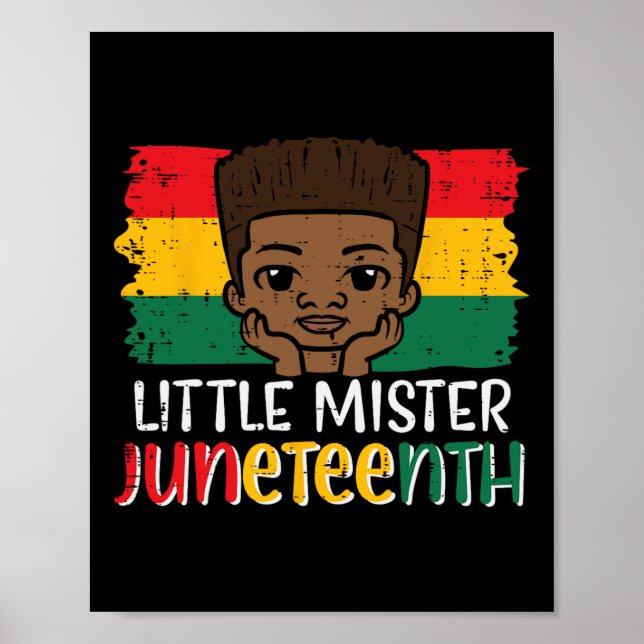 Poster Little Mister JuneteAfrican Boy Boys (Frente)