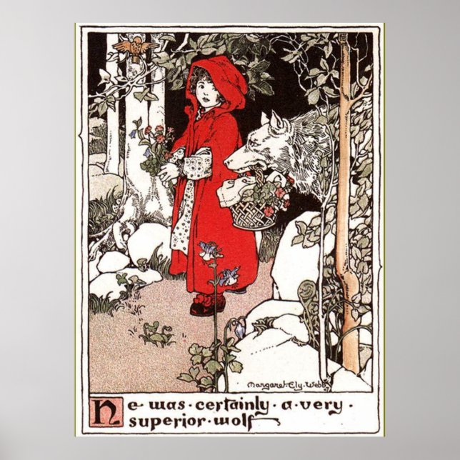 Poster Little Red Riding Hood Margaret Ely Webb (Frente)