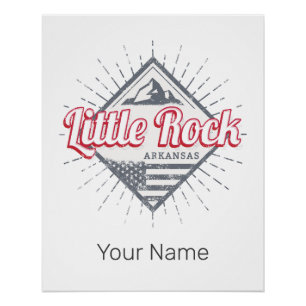 Póster Little Rock Arkansas City USA Design
