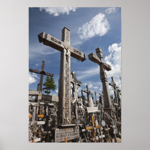 Poster Lituânia, Lituânia Central, Siauliai, Hill 3