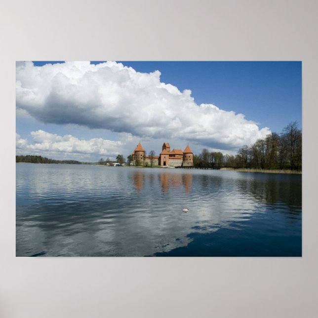 Póster Lituânia, Trakai. Castelo da Ilha (Frente)