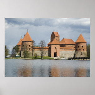 Póster Lituânia, Trakai. Castelo da Ilha 2