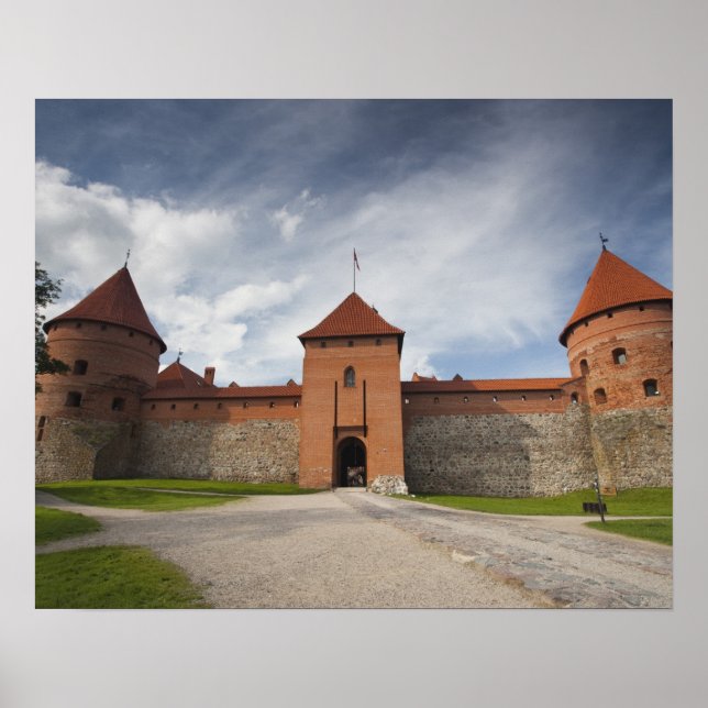 Póster Lituânia, Trakai, Trakai Histórica Nacional 4 (Frente)