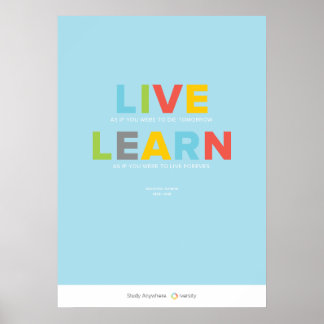 Póster Live and Learn