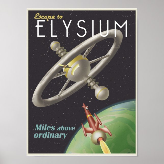 Póster Live em uma estação espacial (Frente)