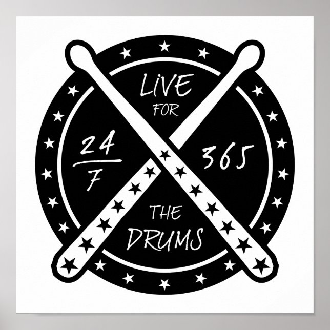 Poster Live For The Drums (Frente)