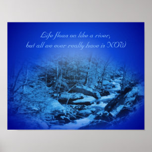 Póster Live In The Now Inspirational Quote