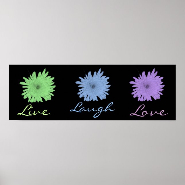 Poster Live Laugh Love (Frente)