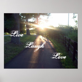 Poster Live Laugh Love