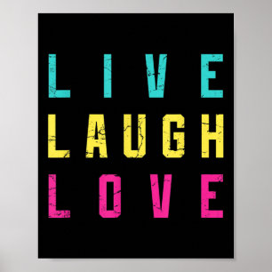 Poster Live Laugh Love Inspiration Legal Grap Motivaciona