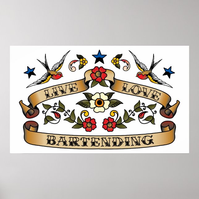 Póster Live Love Bartening (Frente)