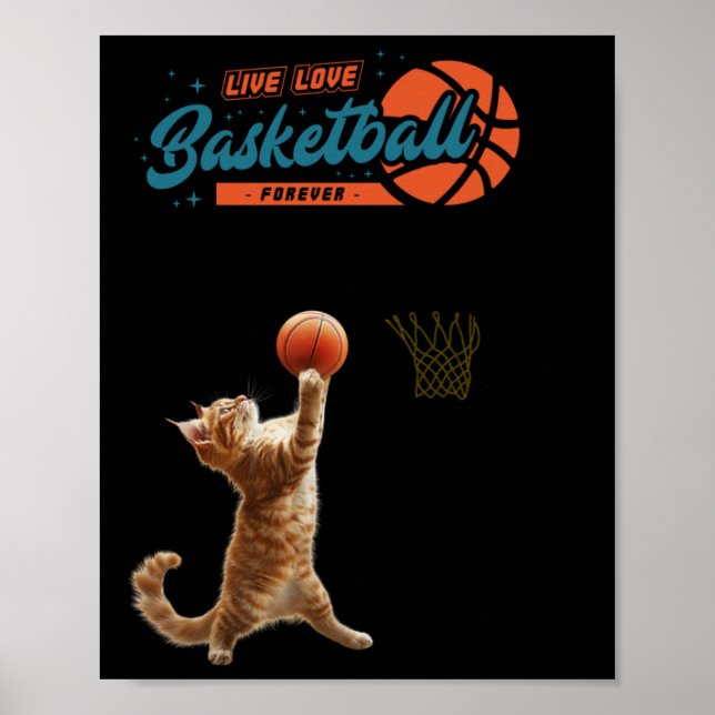 Poster Live Love Basball Forever (Frente)
