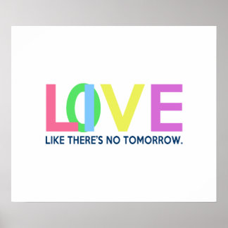 Poster Live Love como se não houvesse amanhã