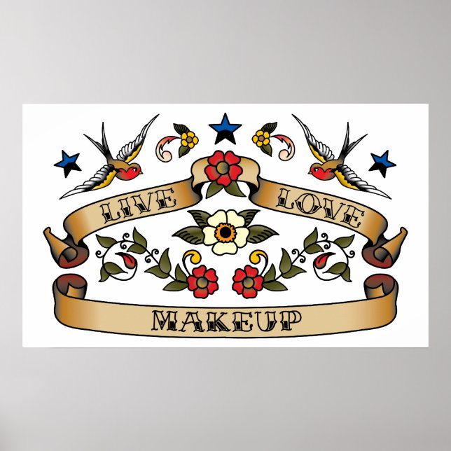 Póster Live Love Makeup (Frente)