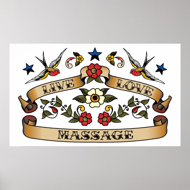 Póster Live Love Massage (Frente)