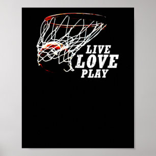 Poster Live Love Play Basball Por Subgirl