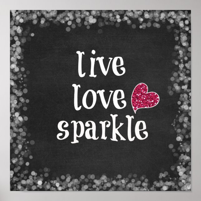 Póster Live Love Sparkle (Frente)