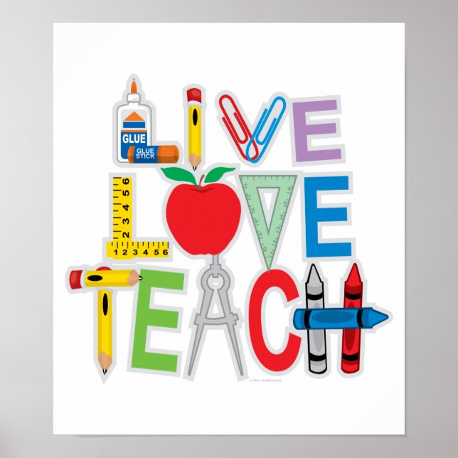 Póster Live Love Teach (Frente)