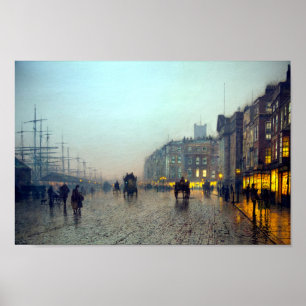Poster Liverpool, do Wapping Vintage painting