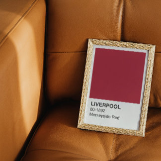 Póster Liverpool Merseyside Red - Fronteira Branca