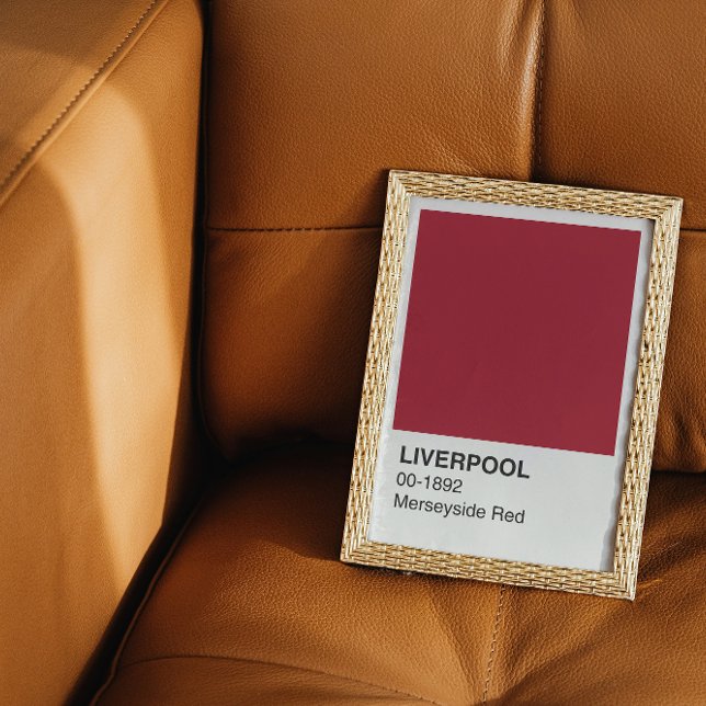 Póster Liverpool Merseyside Red - Fronteira Branca (Criador carregado)