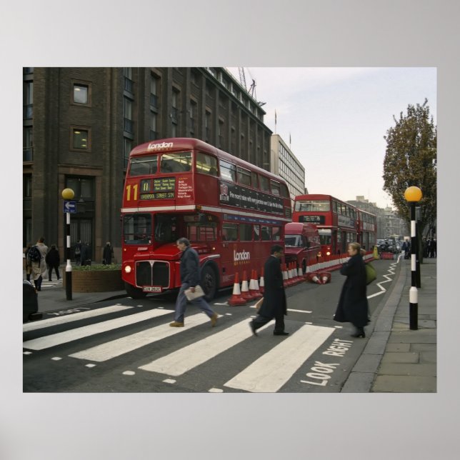 Póster Liverpool Street Station Bus - Londres (Frente)