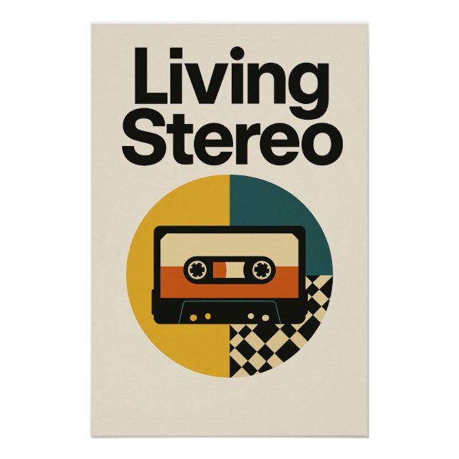 Póster Living Stereo – L’affiche rétro qui groove (Frente)