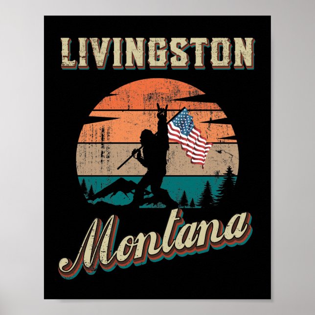 Poster Livingston Montana (Frente)