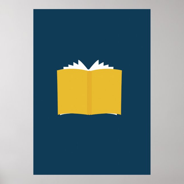Poster Livro Aberto Vintage (Frente)