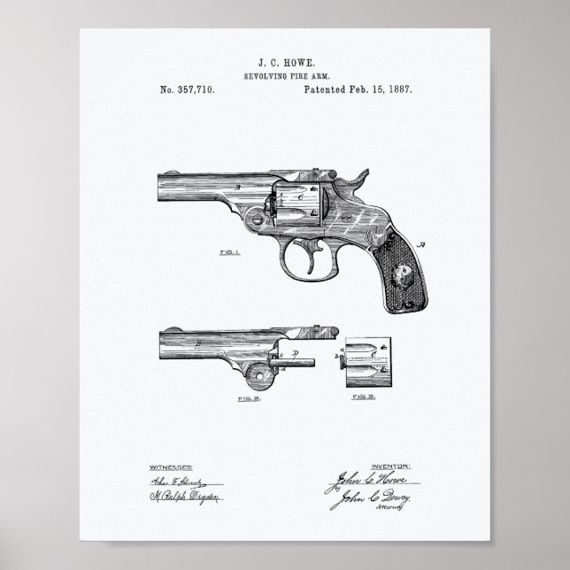 Poster Livro Branco da Revolver 1887 sobre as patentes (Frente)