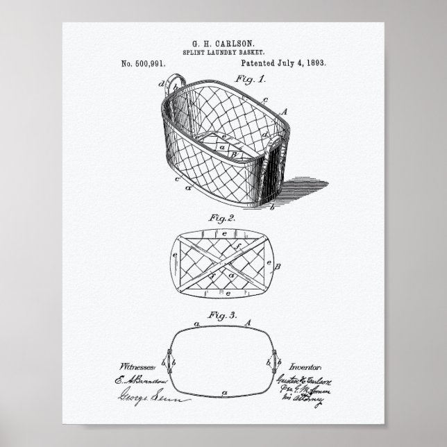 Póster Livro Branco sobre a arte de patenteamento Splint  (Frente)