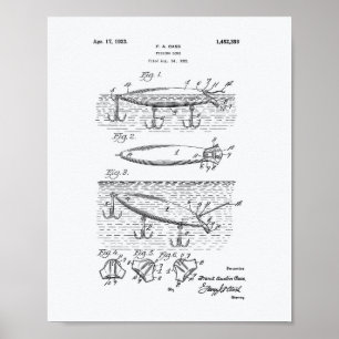 Póster Livro Branco sobre a arte de pesca de 1923