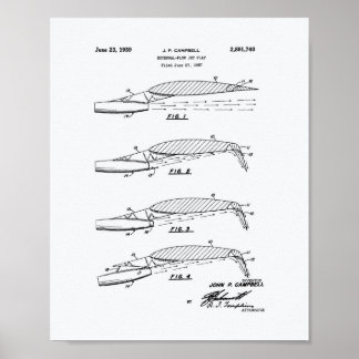 Póster Livro Branco sobre a arte patenteada Flow Jet Flap