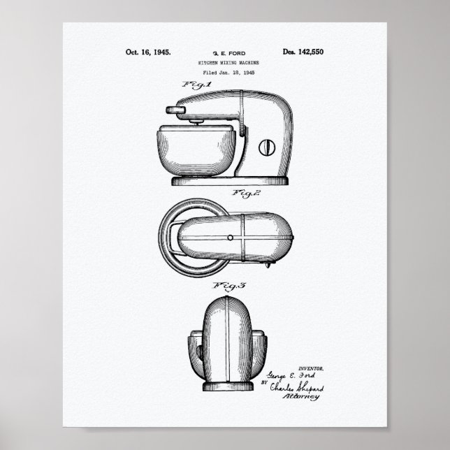 Poster Livro Branco sobre a Mistura de Cozinhas 1945 (Frente)
