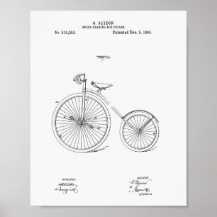 Póster Livro Branco sobre as Patentes de 1893 da Biciclet