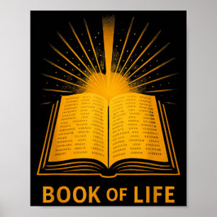 Poster Livro Da Vida Versículo Da Bíblia Cristã Sritual I