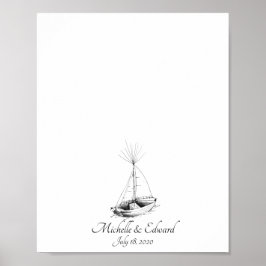 Poster Livro de Assinaturas de Dedos Casamento N.2