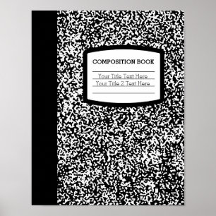 Poster Livro de Composição Personalizado Escola/Profess