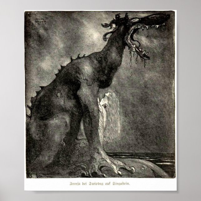 Poster Livro de contos de fadas de Vintage escuro - Poste (Frente)