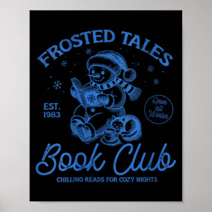 Poster Livro de Contos Gelados de Natal Engraçado para Mu