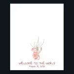Poster Livro de Convidados de Recém-Nascidos<br><div class="desc">Deixe uma impressão de um dia memorável com uma maneira única e pessoal de gravar seus convidados! Interativo, criativo e uma bela guardiã para acalentar por anos! Ao contrário de um aborrecido livro de hóspedes que se senta numa mesa, colecionando poeira, este alternativo de livro de hóspedes é uma obra...</div>