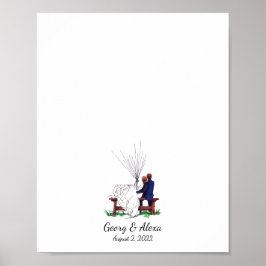 Poster Livro de Convidados do Casal de Amor Externo