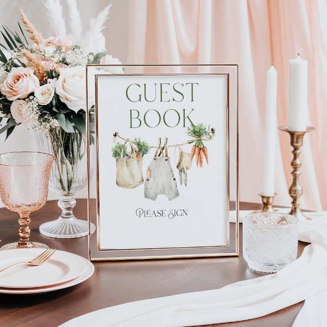 Poster Livro de Convidados do Chá de fraldas de Fazenda c (Criador carregado)