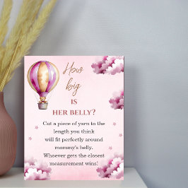 Poster Livro de Convidados do Chá de fraldas de Nuvem da 