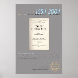 Póster Livro de cozinha judaico pela arrecadação de