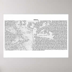 Poster Livro de Habakkuk (texto completo de KJV)