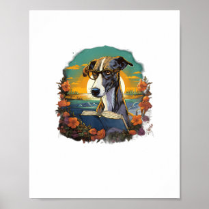 Poster Livro de Leitura de Cães de Greyhound
