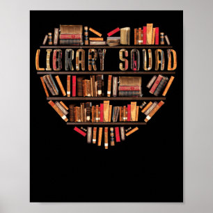 Poster Livro de Livros Bibliotecários do Esquadrão de Bib