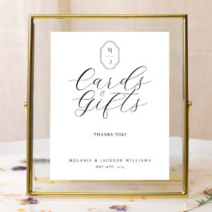 Poster Livro de Presentes Minimalista Elegante com Caligr